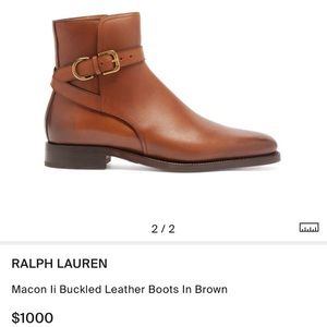 Ralph Lauren Purple Label Mocan Boots
